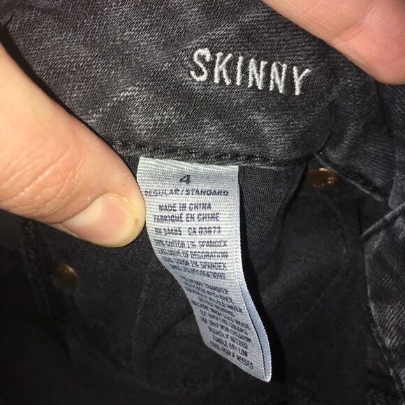 American Eagle super stretch black skinny jeans - Picture 3 of 3